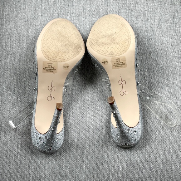 Jessica Simpson Jaisey High Heel in Clear 10M Like New - Picture 7 of 10